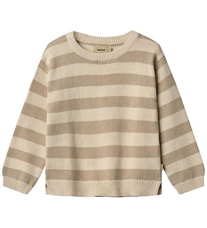 Wheat Tröja - Stickad - Morgan - Beige Stripe