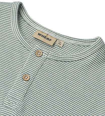 Wheat Stuttermabolur - Rib - Lumi - Stormsamt Sea Stripe