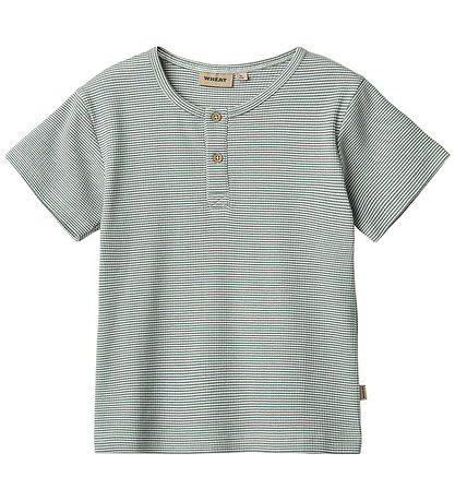 Wheat Stuttermabolur - Rib - Lumi - Stormsamt Sea Stripe