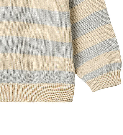 Wheat Blússa - Prjónað - Morgan - Soft Blue Stripe