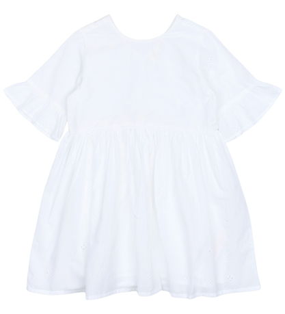 The New Kleid - TnNancy - Bright White m. Strickerei Anglaise
