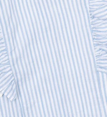 The New Topp/Hårsnodd - TnNalani - White Swan Striped m. Glimme
