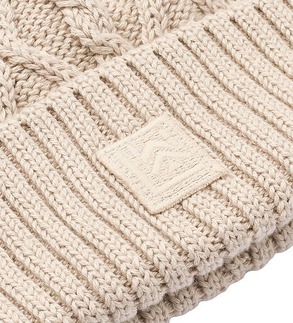 Liewood Beanie - Ezra w. Cables - Sandy