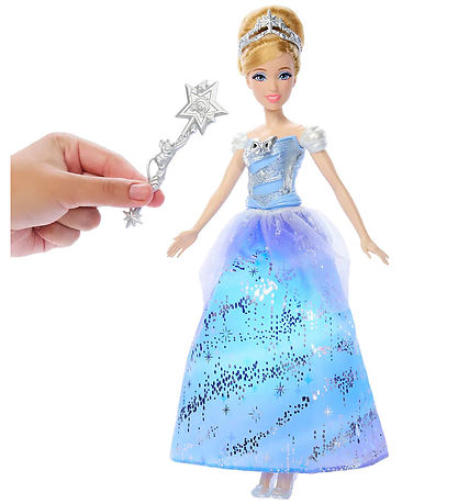 Disney Princess Dúkka M. Hljóð/Ljós - 30 cm - Askepot I Heilland