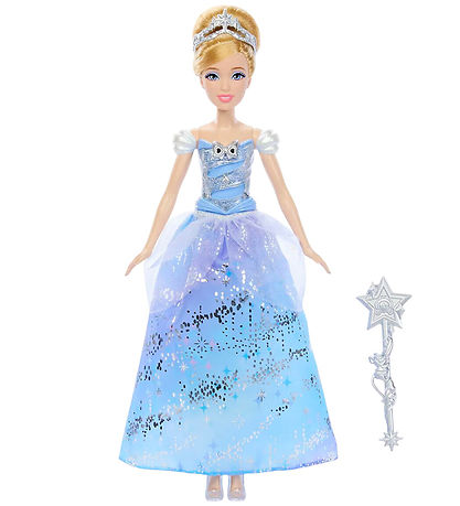 Disney Princess Dúkka M. Hljóð/Ljós - 30 cm - Askepot I Heilland