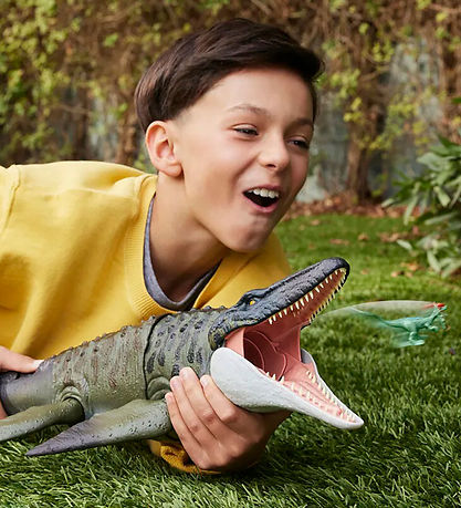 Jurassic World Leikfang - Endurfæðingarbit og sprenging - Mosasa