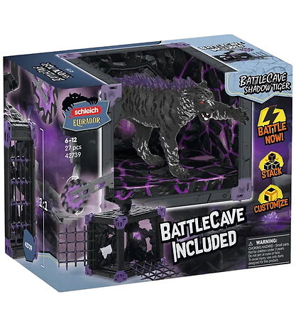 Schleich Eldrador - Bardagahellirinn Shadow Tígrisdýr - 42739