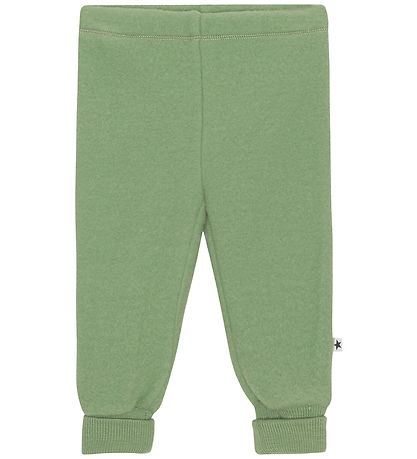Molo Trousers - Wool fleece - Elms - Moss Green