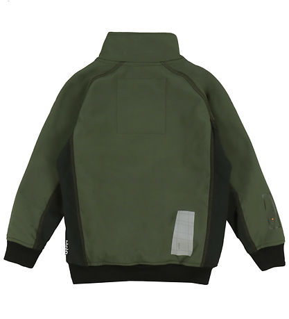 Molo Softshell Jacket w. Fleece - Cloudy - Forest Block