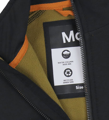 Molo Softshelljacka m. Fleece - Cloudy - Svart