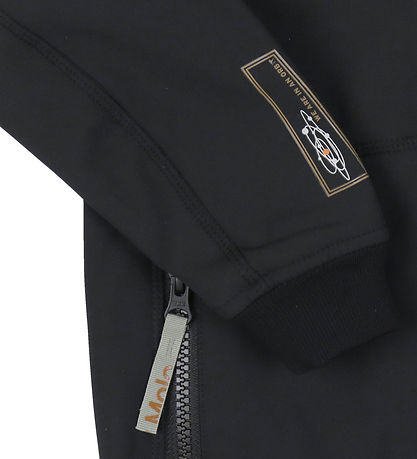 Molo Softshelljacka m. Fleece - Cloudy - Svart