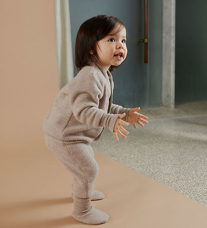 Molo Trousers - Wool fleece - Ulmer - Moon Sand