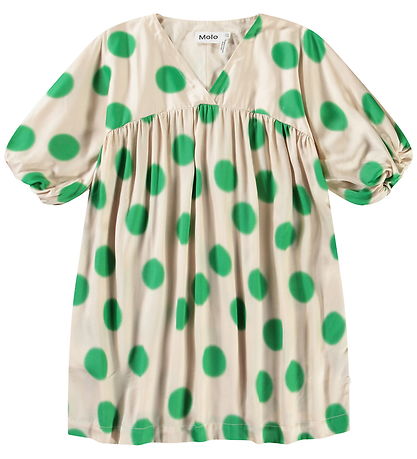 Molo Kleid - Camellia - Green Dots