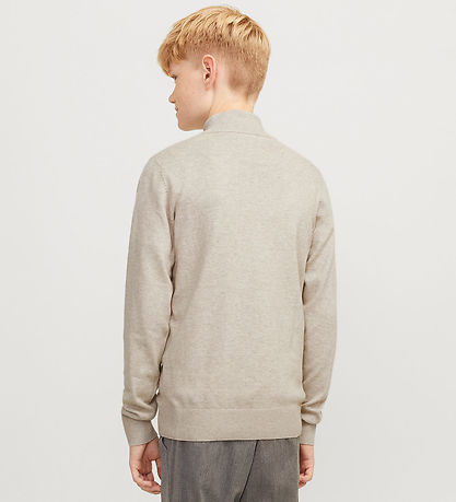 Jack & Jones Blússa - Noos - JjeEmil - Haframjöl/Melange