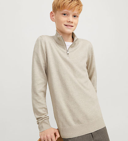 Jack & Jones Blússa - Noos - JjeEmil - Haframjöl/Melange
