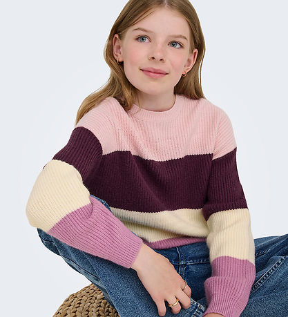 Kids Only Bluse - Strick - Noos - KogSandy - Mauve Wine