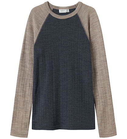 Name It Blússa - NkmWang - Ombre Blue/Gervihnettir