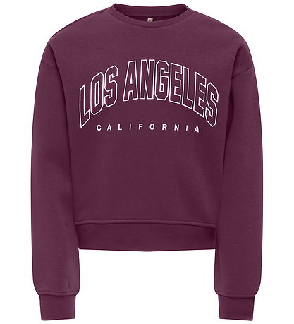 Kids Only Sweatshirt - KogSweat - Mauve Wine/Los Angeles - Kalif