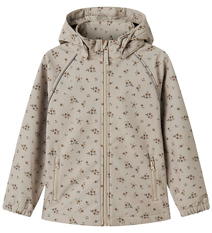 Name It Softshell m. Fleece - NkfAlfa08 - AOP - Reines Kaschmir/