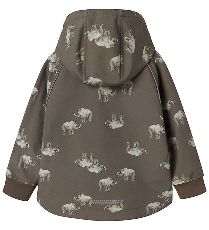 Name It Softshelljacke - NmmAlfa08 - Morel/Rhino