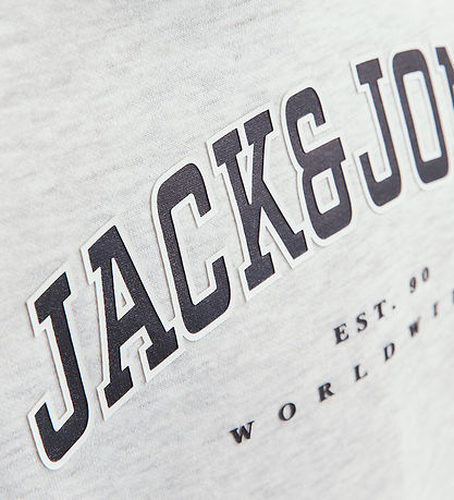 Jack & Jones Kapuzenpullover- JjeCaleb - Noos - White Melange/Lo