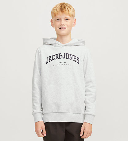 Jack & Jones Kapuzenpullover- JjeCaleb - Noos - White Melange/Lo