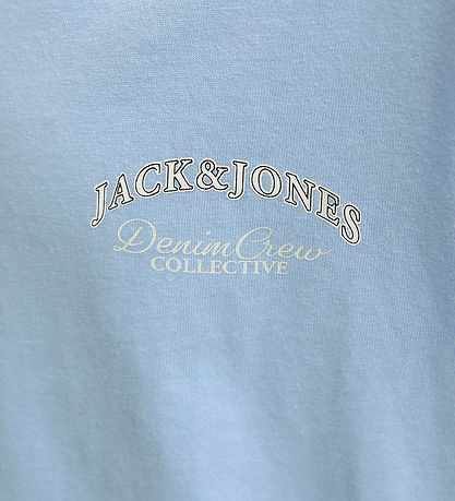 Jack & Jones Stuttermabolur - JjeBrandes - Chambray Blue