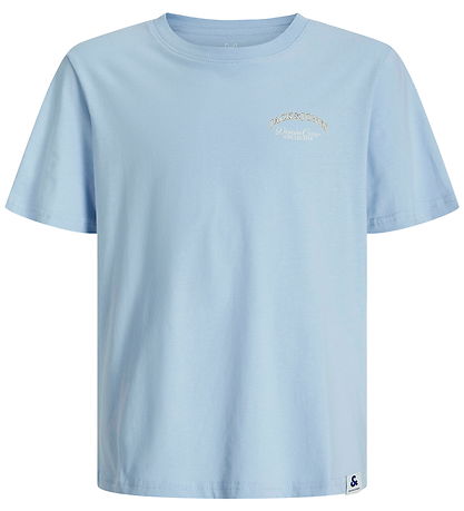 Jack & Jones Stuttermabolur - JjeBrandes - Chambray Blue