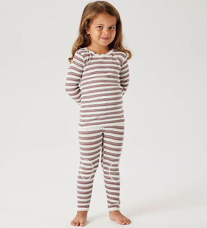 Name It Leggings - Wool - Noos - NmfWang - Antler/Snow White