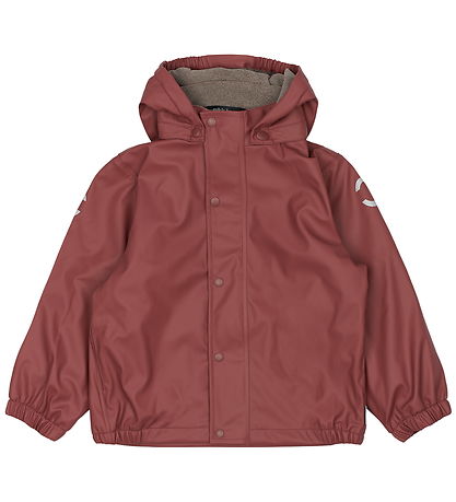 Mikk-Line Rainwear w. Fleece - PU - Apple Butter