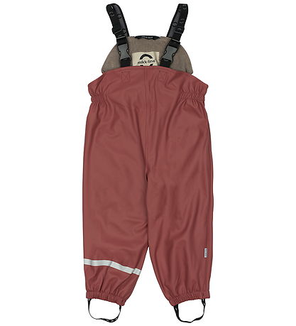 Mikk-Line Rainwear w. Fleece - PU - Apple Butter