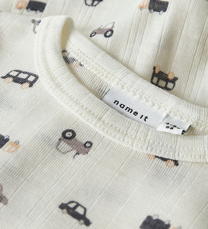 Name It Bodysuit l/s - Wool - Noos - NbmWang - Snow White/Small 
