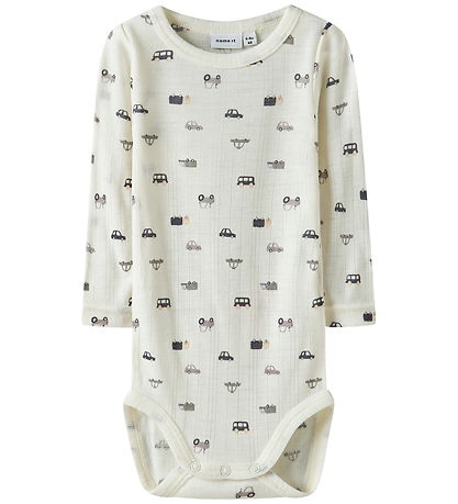 Name It Bodysuit l/s - Wool - Noos - NbmWang - Snow White/Small 