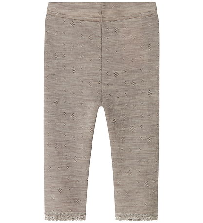 Name It Leggings - Wool - Noos - NbfWang - Satellite