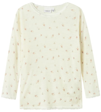 Name It Bluse - Wolle - Noos - NmfWang - Snow White/Small Blumen