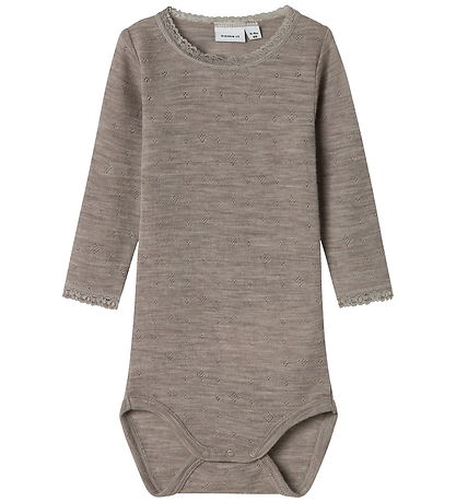Name It Bodysuit l/s - Wool - Noos - NbfWang - Satellite