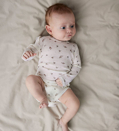 Name It Bodysuit l/s - Wool - Noos - NbfWang - Snow White/Small 