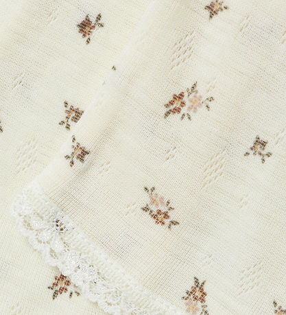 Name It Leggings - Wolle - Noos - NmfWang - Snow White/Small flo