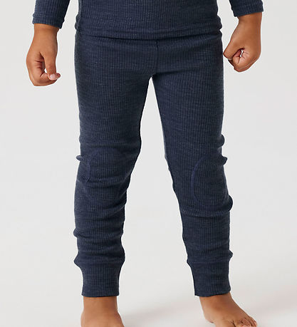 Name It Leggings - Wool - Rib - Noos - NmnWax - Ombre Blue