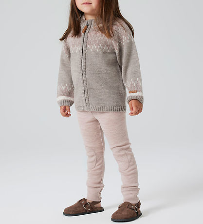 Name It Leggings - Wool - Rib - Noos - NmnWax - Shadow Gray