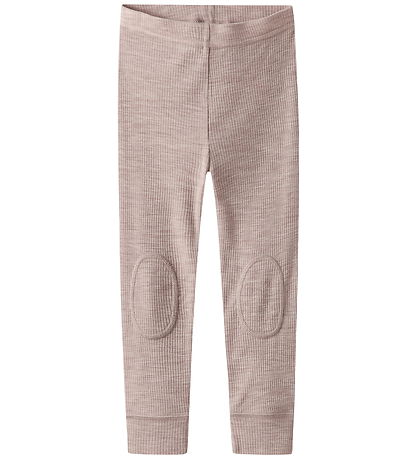 Name It Leggings - Wool - Rib - Noos - NmnWax - Shadow Gray