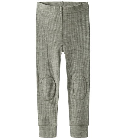 Name It Leggings - Wool - Rib - Noos - NmnWax - Dried Sage