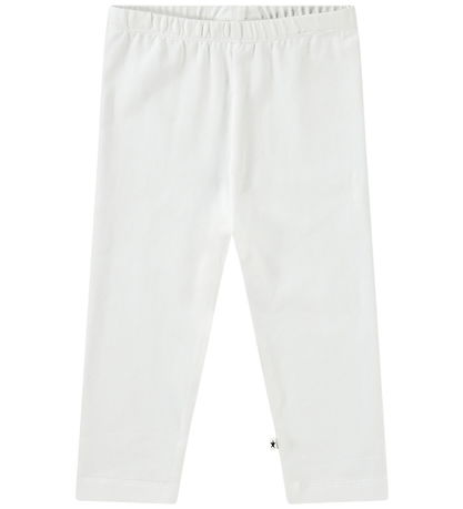 Molo Leggings - Nette Solid - Knapperig White