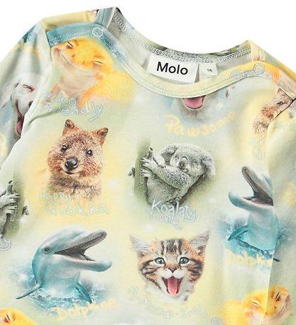 Molo Romper l/s - Foss - Lachende welpen