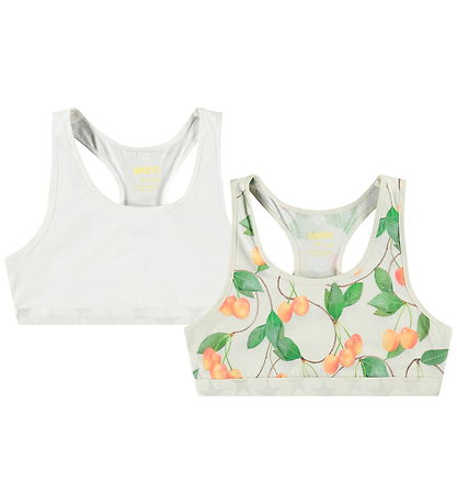 Molo Tops - 2er-Pack - Jade - Kirschen White