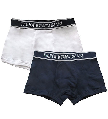 Emporio Armani Boxershorts - 2er-Pack - Weiß/Navy