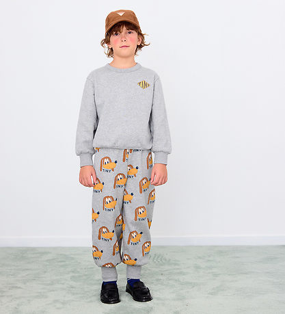 Tiny Cottons Sweatpants - Hundar - Gråmelerad