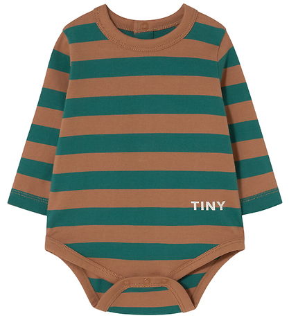 Tiny Cottons Samfella l/e - Röndóttar - Dark Green