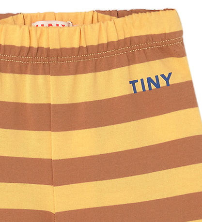 Tiny Cottons Byxor - Ränder - Soft Yellow