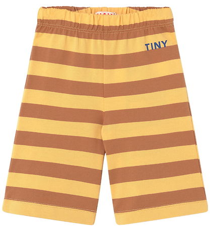 Tiny Cottons Byxor - Ränder - Soft Yellow